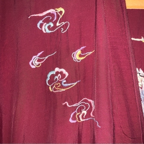 Kimono-Embroidered Dragon- Vintage - Picture 5 of 7